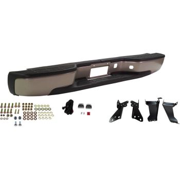 GM TRUCKS & VANS SILVERADO/PU (CHEVY) (07 OLD STYLE) REAR STEP BUMPER ASSEMBLY PTD W/MTG KIT (Fleetside)(1500/2500) OEM#88944059-PFM 1999-2007 PL# GM1103124