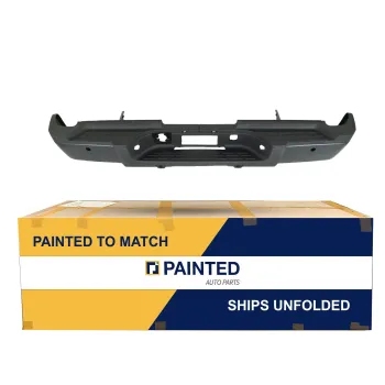 2007-2010 Chevrolet GMC Sierra Step Bumper Assembly Black Dual Wheel with Sensor OEM 20899965-PFM PL# GM1103155