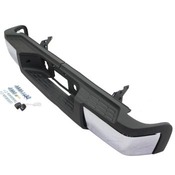 GM TRUCKS & VANS SILVERADO/PU 2500/3500 (CHEVY) STEP BUMPER ASSEMBLY CHR(SINGLE REAR WHEEL) (WO/SENSOR)**CAPA** OEM#22932801 2011-2014 PL# GM1103164C