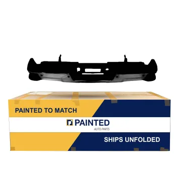 2015-2019 GMC Sierra 2500/Rear Step Bumper Assembly Chrome Dual Rear Wheel with Sensor with Hitch Bar OEM# 84204607-PFM PL# GM1103192