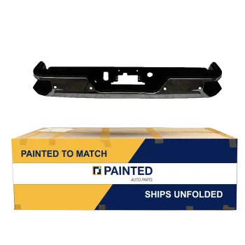 2019-2022 CHEVROLET SILVERADO Rear Step Bumper Assembly Chrome Single Exhaust W BSD WO Hitch OEM# 84564757-PFM PL# GM1103198