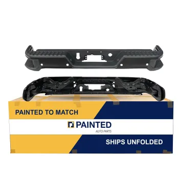 2019-2022 CHEVROLET GMC SILVERADO Rear Step Bumper Assembly Single Exhaust w/BSD w/o Hitch OEM 84574366-PFM PL# GM1103209