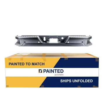 2020-2023 GMC Sierra 2500/Rear Step Bumper Assembly Black with Blind Spot Single Exhaust OEM# 84574366-PFM PL# GM1103213