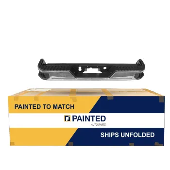 2020-2023 GMC Sierra Rear Step Bumper Assembly Chrome without Blind Spot Single Exhaust OEM# 84564756-PFM PL# GM1103215