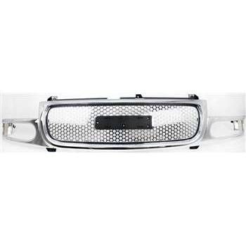 GM TRUCKS & VANS YUKON DENALI/YUKON XL DENALI (GMC) GRILLE ASSEMBLY CHROME OEM#19130789 2001-2006 PL# GM1200510