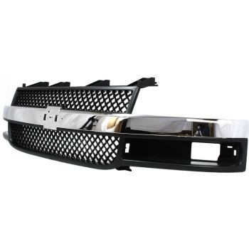 GM TRUCKS & VANS CHEVY/GMC/VAN(Express/Savana) GRILLE CHR/BLK (COMPOSITE HEAD/LAMP)(CHEVY) OEM#22816425 2003-2025 PL# GM1200535