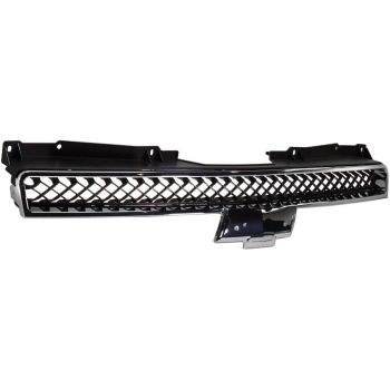 GM TRUCKS & VANS TAHOE (CHEVY) GRILLE UPPER CHROME FRAME/BLK MESH OEM#22830013 2007-2014 PL# GM1200563