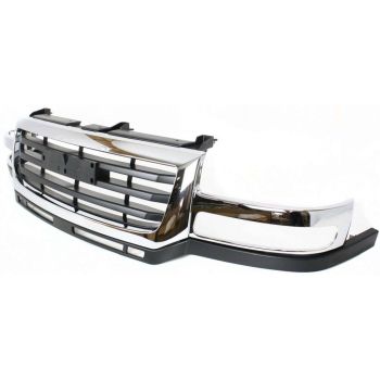 GM TRUCKS & VANS SIERRA/PU (GMC) (07 OLD STYLE) GRILLE CHR/BLK (2500HD/3500) OEM#19130795 2003-2007 PL# GM1200568