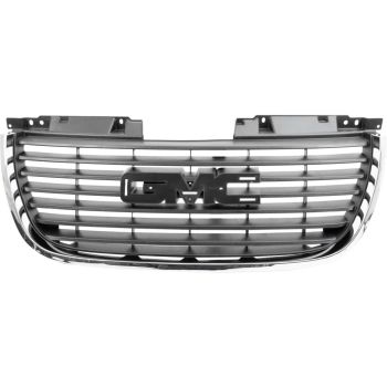 GM TRUCKS & VANS YUKON/DENALI (GMC) GRILLE BLACK W/CHROME FRANE (EXC DENALI) **CAPA** OEM#22761714 2007-2014 PL# GM1200576C