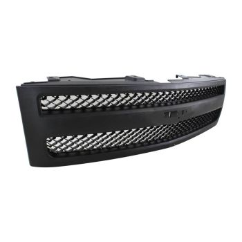 GM TRUCKS & VANS SILVERADO/PU 1500 (CHEVY) GRILLE TEXT BLACK FRME/BLK OEM#22829433 2007-2013 PL# GM1200578