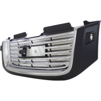 GM TRUCKS & VANS ENVOY (EXC XUV) GRILLE ASSEMBLY CHR/BLK (W/ HEAD/LAMP WASHER) (Exc Denali) OEM#19152499 2006-2009 PL# GM1200605