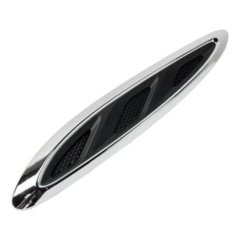 BUICK ENCLAVE  HOOD MLDG SIDE RIGHT (Passenger Side) CHROME/BLACK OEM#23142430 2013-2017 PL# GM1239109