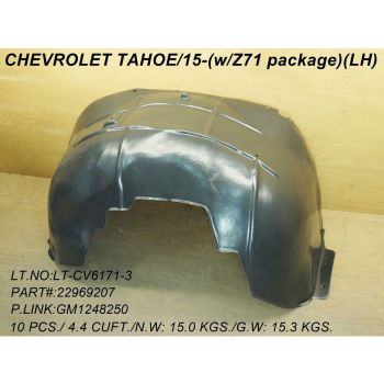 GM TRUCKS & VANS TAHOE FENDER LINER LEFT (Driver Side) (Driver Side) ( W/Z71 PKG) **CAPA** OEM#22969207 2015-2020 PL# GM1248250C