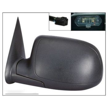 GM TRUCKS & VANS YUKON DENALI/YUKON XL DENALI (GMC) DOOR MIRROR lH PWR/HTD/PUDDLE LAMP (TXT CVR) OEM#15179836 2001-2002 PL# GM1320249