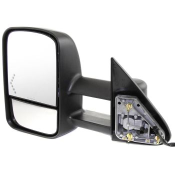 2003-2006 Chevrolet Tahoe Door Mirror Left Driver Side Power Heated Signal In Glass Tow Type Dual Mirror Text OEM# 15904034 PL# GM1320355