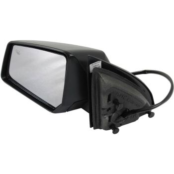 SATURN OUTLOOK DOOR MIRROR LEFT (Driver Side) PWR/HTD/M-FOLD (WO/SIGNAL)(2ND DESIGN)BLK OEM#25896082 2008 PL# GM1320401