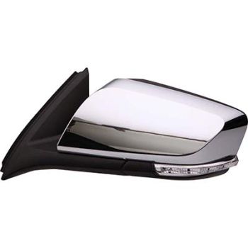 CHEVROLET IMPALA  (NEW)(4pc T/L) DOOR MIRROR LEFT (Driver Side) PWR/HTD/SIGNAL/PUDDLE/MEMORY (WO/BSD OEM#22936937-PFM 2014-2017 PL# GM1320460