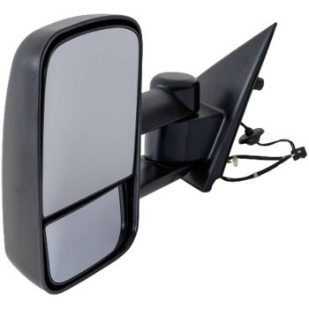 GM TRUCKS & VANS SILVERADO/PU 1500 (19 OLD STYLE) DOOR MIRROR LEFT (Driver Side) PWR/HTD/M-FOLD (TOW TYPE)(DUAL ARM)(NO SIGNAL IN GLASS)(BLK) OEM#22820397-PFM 2014-2015 PL# GM1320485