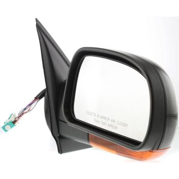 GM TRUCKS & VANS ENVOY XUV DOOR MIRROR RIGHT (Passenger Side) POWER/HEATED (W/MEMORY)(M-FOLD)(AMBER LAMP)PTD OEM#15789757 2004-2005 PL# GM1321349