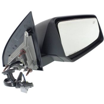 SATURN OUTLOOK DOOR MIRROR RIGHT (Passenger Side) PWR/HTD/M-FOLD (WO/SIGNAL)(2ND DESIGN)BLK OEM#25896083 2008 PL# GM1321401