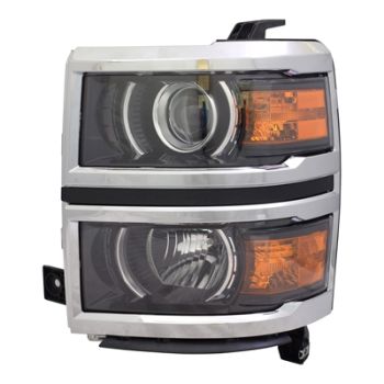 GM TRUCKS & VANS SILVERADO/PU 1500  (19 OLD STYLE) HEAD LAMP ASSY LEFT (Driver Side) (W/PROJECTOR) OEM#84036798 2014-2015 PL# GM2502389