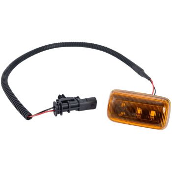 GM TRUCKS & VANS SILVERADO/PU 2500/3500 REAR SIDE MARKER LAMP ASSY RIGHT (Passenger Side)=LEFT (Driver Side) (Driver Side) (YELLOW)(DUAL WHEELS) **CAPA** OEM#84871925 2020-2025 PL# GM2550205C