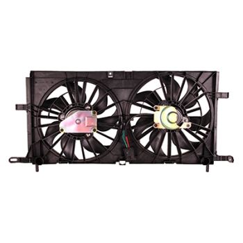 GM TRUCKS & VANS UPLANDER  RADIATOR & A/C FAN ASSY (3.5L)(W/REAR A/C)(DUAL FAN) OEM#15875026-PFM 2005-2006 PL# GM3115194