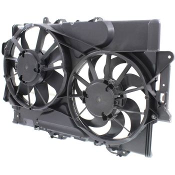 VOLKSWAGEN TOUAREG RADIATOR & A/C FAN ASSY(3.4L) (DUAL FAN)(2nd Design) OEM#19130587-PFM 2008-2009 PL# GM3115241