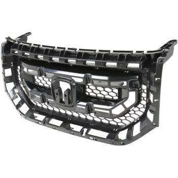 HONDA PILOT GRILLE BLACK (WO/MLDGS)**CAPA** OEM#75101SZAA01ZA 2009-2011 PL# HO1200200C