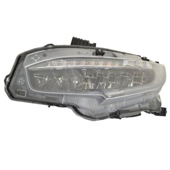 HONDA CIVIC COUPE HEAD LAMP ASSY LEFT (Driver Side) (LED) **CAPA** OEM#33150TBAA23 2020-2021 PL# HO2502199C