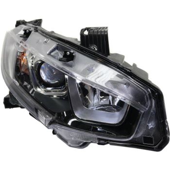 HONDA CIVIC SEDAN HEAD LAMP ASSEMBLY RIGHT (Passenger Side) (HALOGEN) **CAPA** OEM# 33100TBAA01 2016-2019 PL# HO2503173C