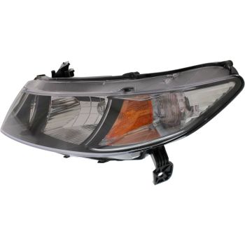 HONDA CIVIC COUPE HEAD LAMP UNIT LEFT (Driver Side) (CLEAR SIGN LENS) OEM# 33151SVAA51 2009-2011 PL# HO2518126