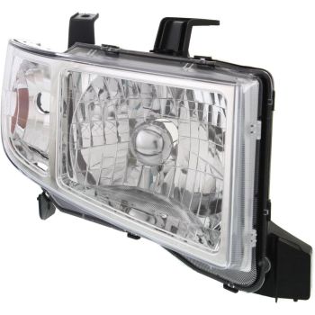 HONDA RIDGELINE HEAD LAMP UNIT RIGHT (Passenger Side)(CHR BEZEL)(EXC SPORT) **CAPA** OEM# 33101SJCA11 2009-2014 PL# HO2519128C