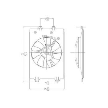 HONDA RIDGELINE  A/C FAN ASSY OEM#38615RJEA01-PFM 2006-2008 PL# HO3115141