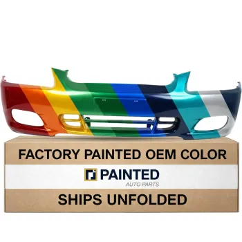 2000-2002 HYUNDAI ACCENT Front Bumper with Fog Light Holes OEM# 8651025010 PL# HY1000134