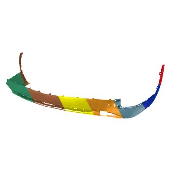 HYUNDAI PALISADE REAR BUMPER COVER LOWER TEXTURE (SE/SEL) **CAPA** OEM#86650S8000 2020-2022 PL# HY1115125C