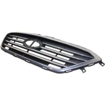 HYUNDAI SONATA GRILLE SILVER W/CHR-SATIN MOLDING (WO/AUTO CRUISE)(STD BMP) OEM#86350C2000 2015-2017 PL# HY1200174