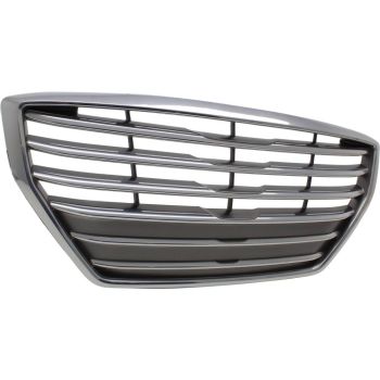 HYUNDAI GENESIS SEDAN  GRILLE SILVER/SATIN-CHROME (WO/AUTO CRUISE) OEM#86350B1040 2015-2016 PL# HY1200191