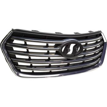 HYUNDAI SANTA FE /SANTA FE XL (3.3L) GRILLE GRAY W/SATIN-CHROME MLDG (WO/CAMERA) **CAPA** OEM#86350B8BA0 2017-2019 PL# HY1200199C
