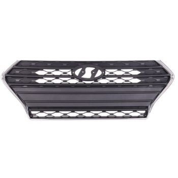 HYUNDAI ACCENT SEDAN  GRILLE CHROME FRAME/BLACK INNER (SE/SEL)**CAPA** OEM#86350J0000 2018 PL# HY1200214C