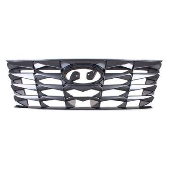 HYUNDAI TUCSON HYBRID/PLUG-IN HYBRID GRILLE PTD-BLACK (WO/CAMERA) **CAPA** OEM#86350N9000 2022-2024 PL# HY1200248C