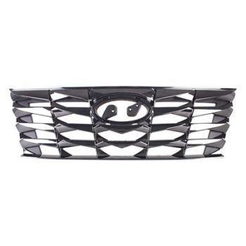 HYUNDAI TUCSON HYBRID/PLUG-IN HYBRID GRILLE SMOKE-BLACK CHROME (WO/CAMERA) OEM#86350N9100 2022-2024 PL# HY1200249