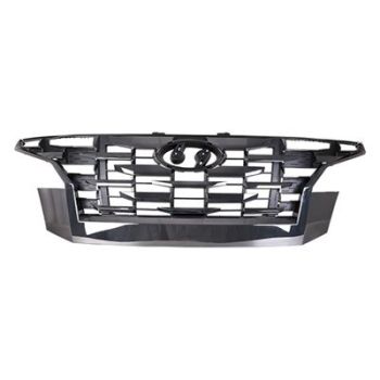 HYUNDAI SANTA CRUZ GRILLE BLACK W/DARK-CHROME MLDG (NIGHT/XRT/LIMITED) **CAPA** OEM#86350K5100TRC 2022-2024 PL# HY1200290C