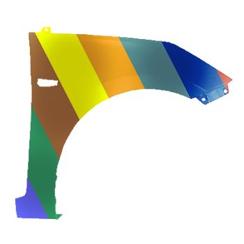 HYUNDAI ACCENT HATCHBACK  FENDER RIGHT (Passenger Side) (W/SIDE MARKER HOLE) OEM#663211R300 2012-2013 PL# HY1241153