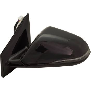 HYUNDAI SONATA DOOR MIRROR LEFT (Driver Side) PWR/HTD/SIGNAL (W/BSD)(W/MEMORY)(GLOSS BLK)(MAN-FOLD) OEM#87610C2570 2018-2019 PL# HY1320240