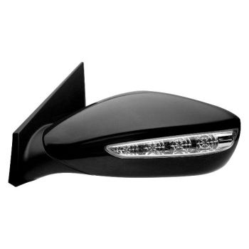 HYUNDAI SONATA HYBRID DOOR MIRROR RIGHT (Passenger Side) PWR/HTD/SIGNAL (GLOSS-BLACK BASE)(PTM) OEM#876204R130 2011-2015 PL# HY1321212