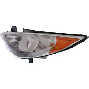 HYUNDAI SONATA HEAD LAMP ASSEMBLY LEFT (Driver Side) (HALOGEN) (SE/LTD)(CHR BEZEL) OEM#921013Q100 2011-2014 PL# HY2502157