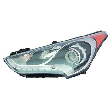 HYUNDAI VELOSTER HEAD LAMP ASSEMBLY LEFT (Driver Side) (W/TURBO)(W/ PROJECTOR)**CAPA** OEM#921012V110 2012-2017 PL# HY2502170C