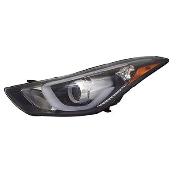 HYUNDAI ELANTRA SEDAN  HEAD LAMP ASSY LEFT (Driver Side) (W/ LED)(USA) OEM#921013Y510 2014-2016 PL# HY2502186