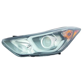HYUNDAI ELANTRA COUPE  HEAD LAMP ASSY LEFT (Driver Side) (W/ LED) OEM#921013X450 2013-2014 PL# HY2502188